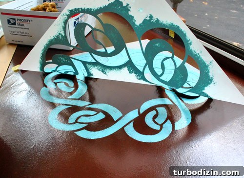 How to Paint and Stencil a Concrete Floor for Lasting Results 8 Stenciling corners first