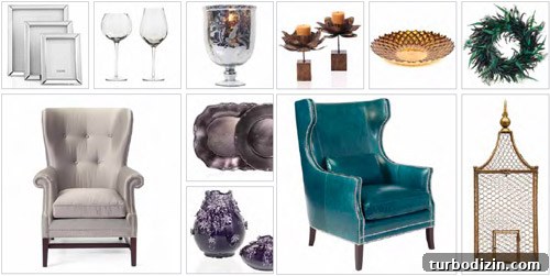 Fab Freebie: Blogiversary A to Z Celebration Guide 5 Silver and gold decor with teal accent