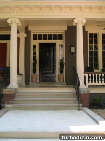Stunning Front Porch Makeover Ideas to Boost Curb Appeal 9 Final exterior renovation detail