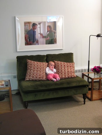Meeting Nate Berkus: The Moment That Made Our Year 10 Green room with baby