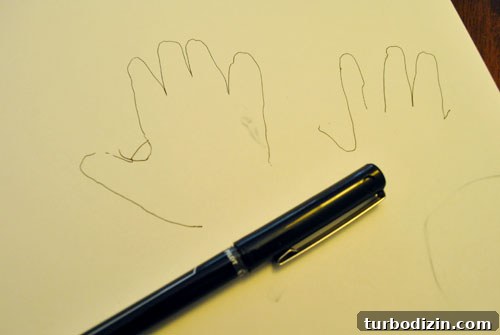 Baby Handprint Pumpkin Craft for Halloween Keepsake 5 Handprint templates