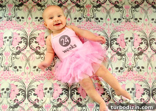 Halfway Through Our Weekly Baby Photo Project: Week 26 Update 6 Baby in ballerina costume