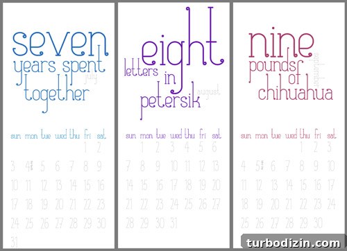 Printable Free Annual Calendar 2024 — Download and Print PDF 4 Calendar pages on display