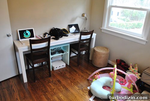 Office Space Partially Packed For Moving