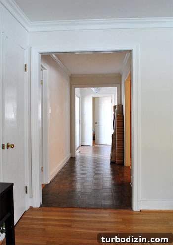 How to Remove Bi-Fold Doors Quickly and Safely 6 Open hallway without bi-folds