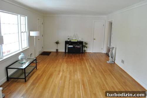 Built-in storage in living room