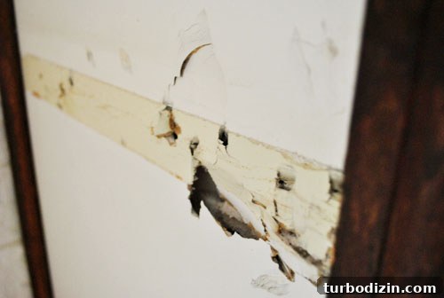 How to Remove Wall Shelves and Patch Spackle Holes 5 Worn wall