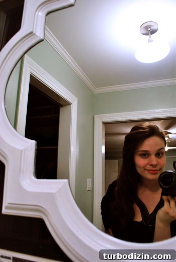 Author in mirror