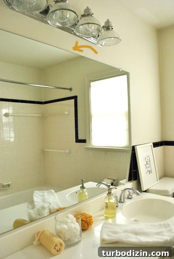 Hidden note behind mirror