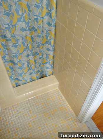 Shower Curtain Disaster: What Went Wrong and How to Fix It 4 Bathroom floor pattern