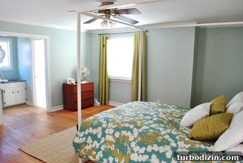 No-Sew Fabric Curtains with Hem Tape: DIY Bedroom Tutorial 6 img 32667 5