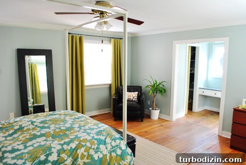 No-Sew Fabric Curtains with Hem Tape: DIY Bedroom Tutorial 7 img 32667 6