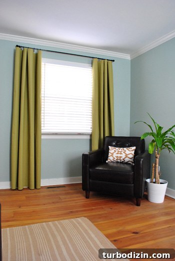 No-Sew Fabric Curtains with Hem Tape: DIY Bedroom Tutorial 9 img 32667 8
