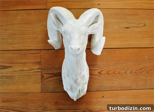 How to Choose a Ceramic Ram Wall Sculpture for Your Home 4 ram head found at tj maxx
