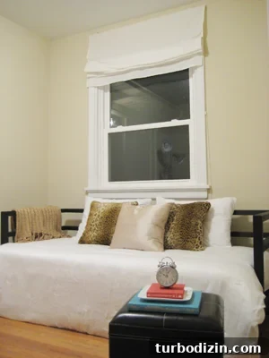 Guest Room Ready: Welcome Tips to Prepare for Overnight Guests 2 Guest bedroom close-up with leopard pillows and turquoise accents