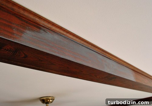 How to Gray-Wash Wood Ceiling Beams for a Weathered Look 4 img 32981 3