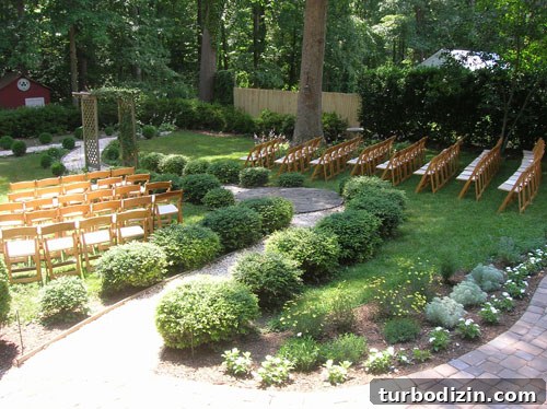 Wedding in backyard