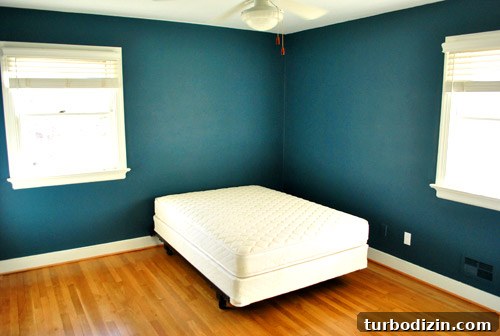 Guest bedroom mattress in showroom