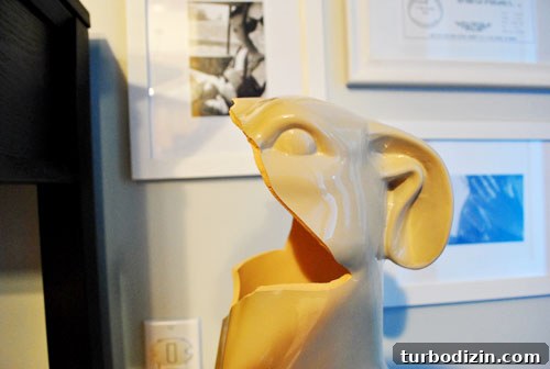 Oh Snap: Quick Fixes for Photo Mistakes and Tech Glitches 5 Broken ceramic dog close-up
