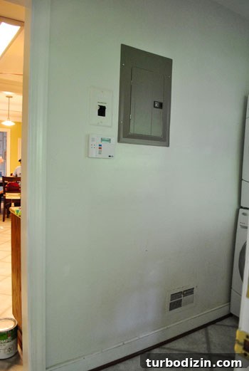 Small but functional laundry space