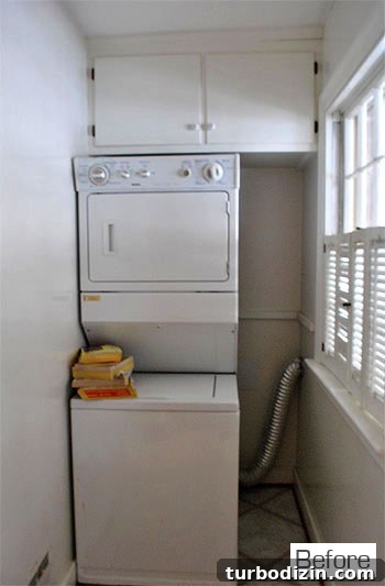 Laundry room when we moved in