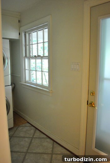 Washer and dryer area