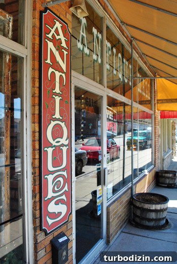 Antique shop interior