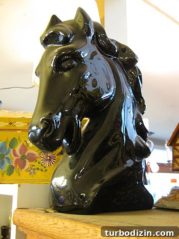 Ceramic horse head