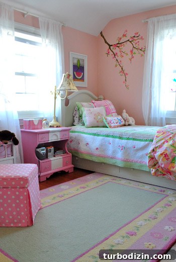 Crisp and Classic House Tour: Timeless Home Design Ideas 11 Girl's room mural