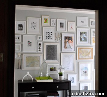 How to Paint and Hang Large Metal Keys on Your Wall 7 View of keys from the kitchen doorway