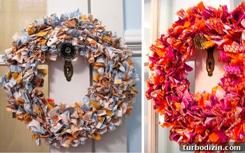 Custom fabric wreath
