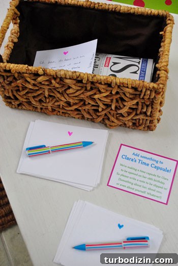Throwing a Memorable First Birthday Party for Our Daughter 12 Time capsule items