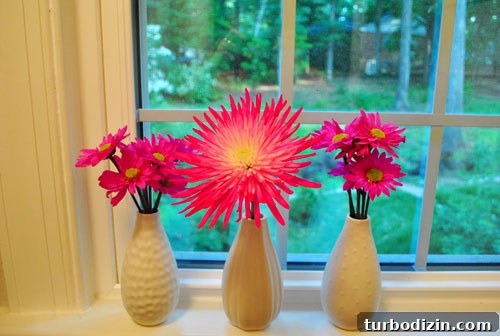 Birthday Blooms: Creative Ways to Reuse Flower Leftovers 6 Bathroom windowsill flowers