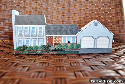 Custom Wooden House Replica Gift Ideas for Homeowners 4 Custom wooden house block