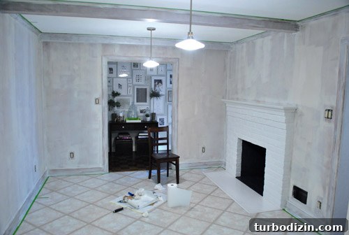 How We Transformed Wood Paneling with Paint: Step-by-Step Guide 3 img 37346 2
