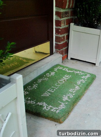 Porch Makeover Ideas to Boost Your Home’s Curb Appeal 14 Welcome mat