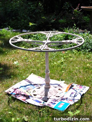 Spray Painting a Metal Outdoor Patio Set: Step-by-Step Guide 7 Preparing patio furniture for painting