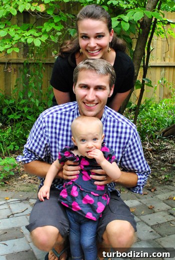 Family photo with baby