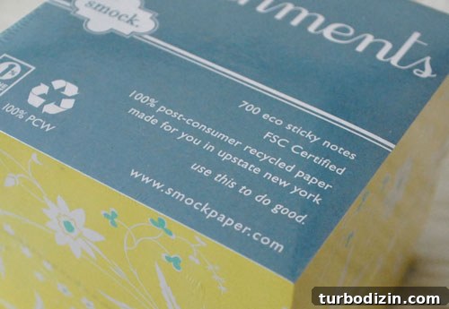 Sticky pad with message