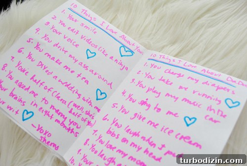 Handwritten anniversary card