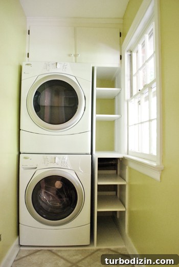 Add Built-In Shelves Next to Your Washer and Dryer: Step-by-Step Guide 14 img 38212 16