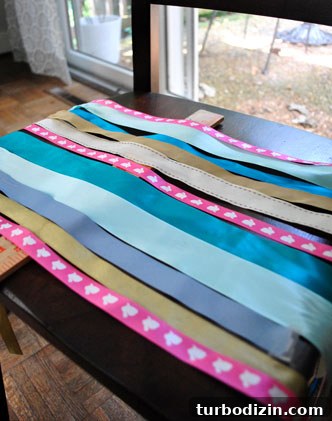 DIY Ribbon Chandelier Tutorial: Step-by-Step Guide for a Stylish Fixture 4 Painted hoop drying