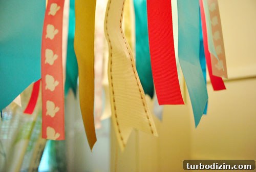 DIY Ribbon Chandelier Tutorial: Step-by-Step Guide for a Stylish Fixture 10 Ribbons hanging in closet