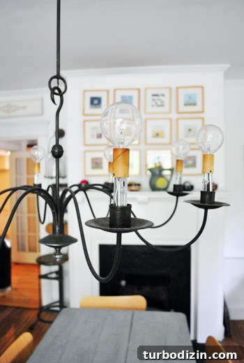 Unique hanging light fixture