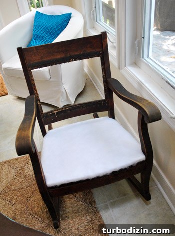 Redo a Rocking Chair with Spray Paint and New Upholstery 10 img 39850 13