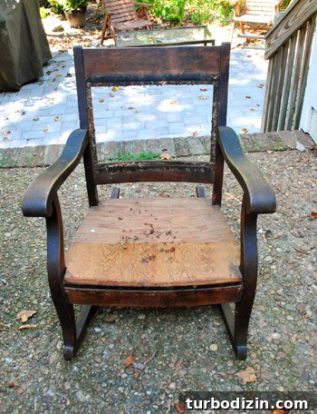 Redo a Rocking Chair with Spray Paint and New Upholstery 4 img 39850 3