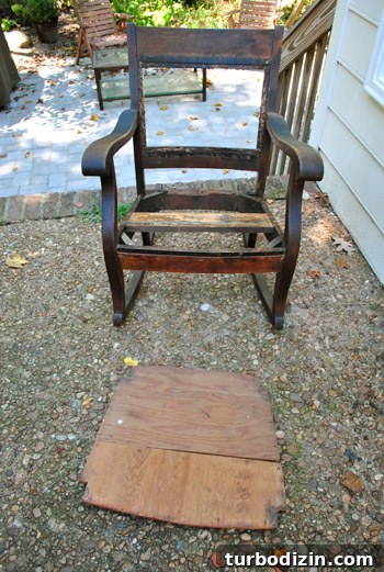 Redo a Rocking Chair with Spray Paint and New Upholstery 6 img 39850 6