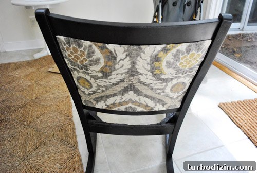 Reupholster a Rocking Chair With Fabric and Nailhead Trim in 7 Steps 10 Curved frame detail