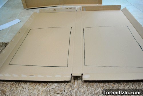 Reupholster a Rocking Chair With Fabric and Nailhead Trim in 7 Steps 5 Tracing template onto cardboard