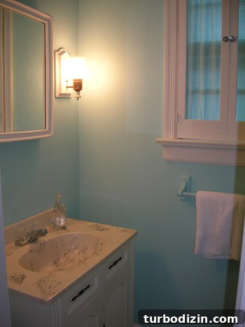 Half bathroom first house 8 months in 1